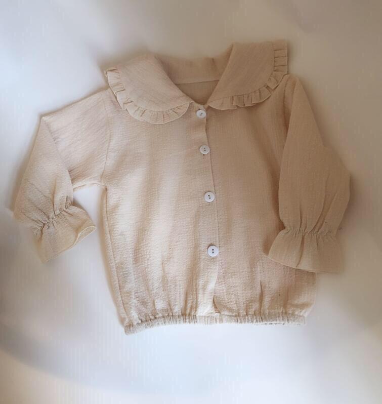 Linen Blouse With Collar